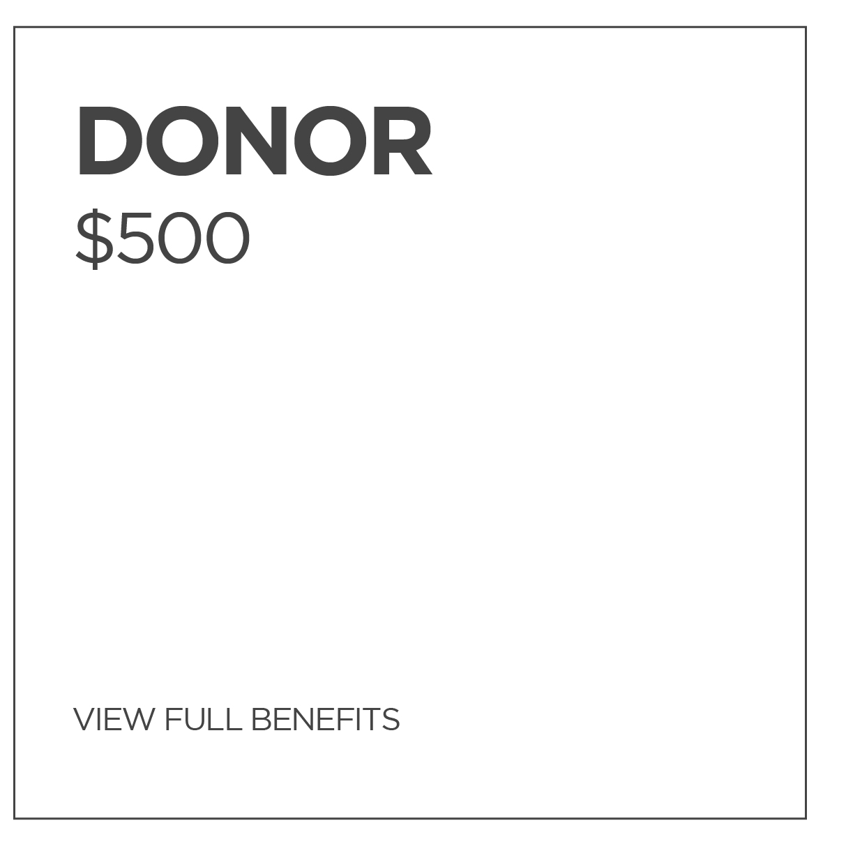 donor membership